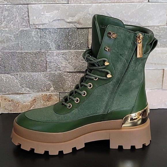 MICHAEL Michael Kors Rowan Women's Suede Logo Boot - Picture 5 of 13